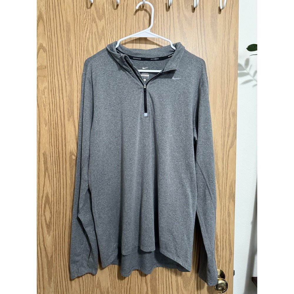 Nike Running 1/2 Zip Men's Size L Gray